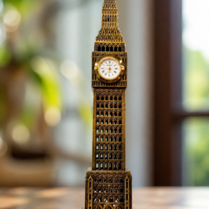 Vintage Big Ben Clock Tower Showpiece â Golden Table Decor