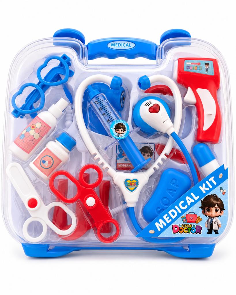 kids medical kit – শিশুদের বড় সাইজের doctor pretend-play ও medical learning set