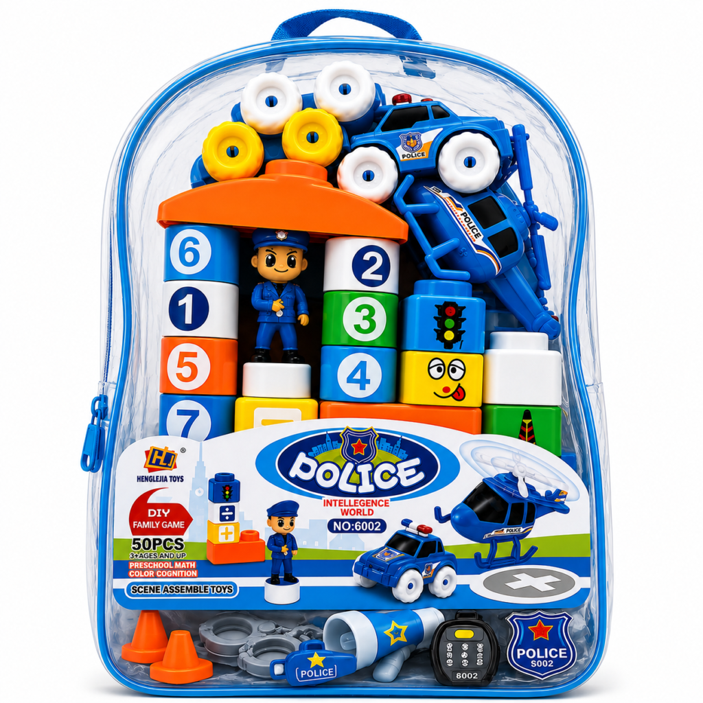 kids police learning set – শিশুদের police role-play ও learning toy set